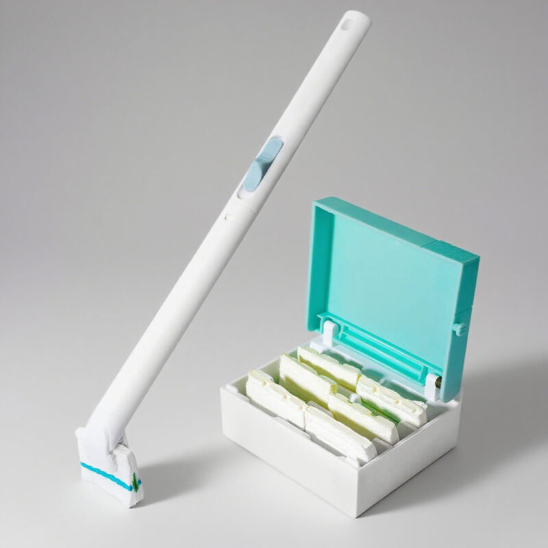 Wall Mount Disposable Toilet Brush with Long Handle & Replacement Heads (OEM & Wholesale Supply)