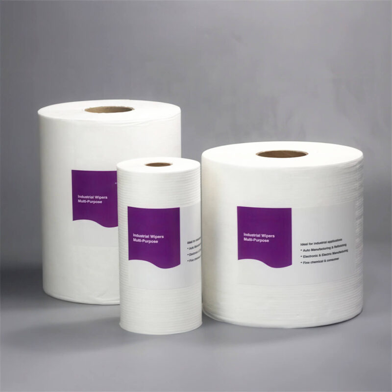 Multi-purpose Industry Disposable Cleaning Cloths Automotive Cleaning Wipe Wipers Roll (OEM & Private Label)