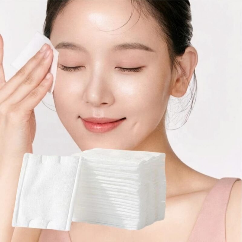Disposable Organic Cotton Square Makeup Remover Pads (OEM & Wholesale Supply)